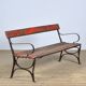 Banc de parc en fer riveté années 1920