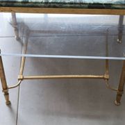 Table d'appoint en marbre vert vintage