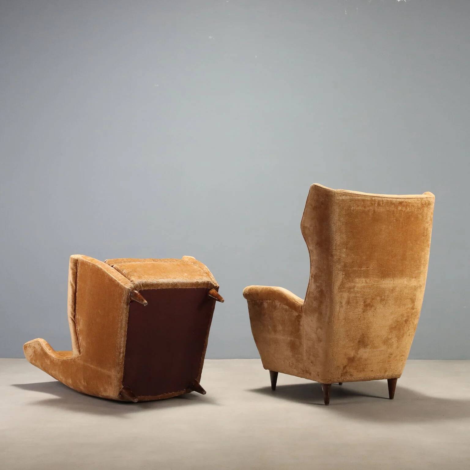 Paire de fauteuils bergère des années 1950