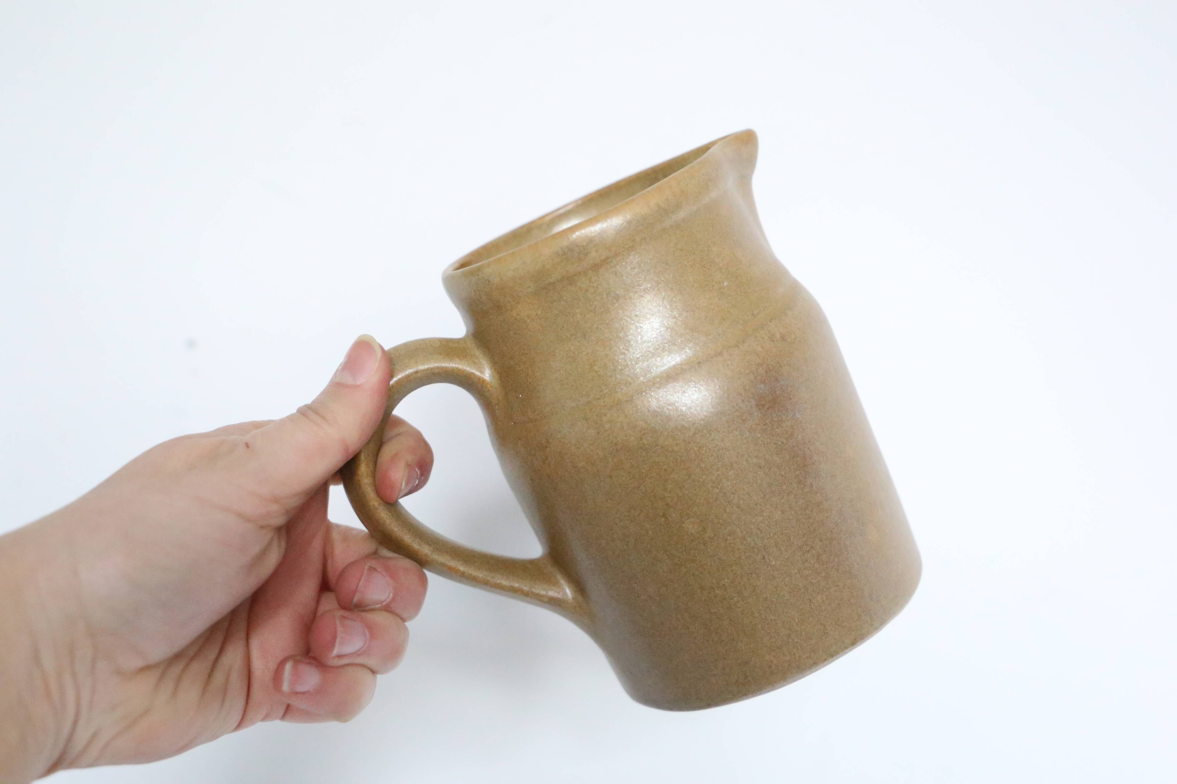 Cruche grès digoin, vernis mat, made in france, vintage