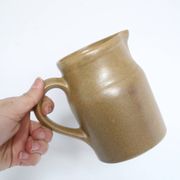 Digoin sandstone jug, matt varnish, made in France, vintage