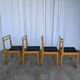 Set of 14 Vintage Scandinavian Dining Chairs / Yugoslav Wooden Bistro Chair