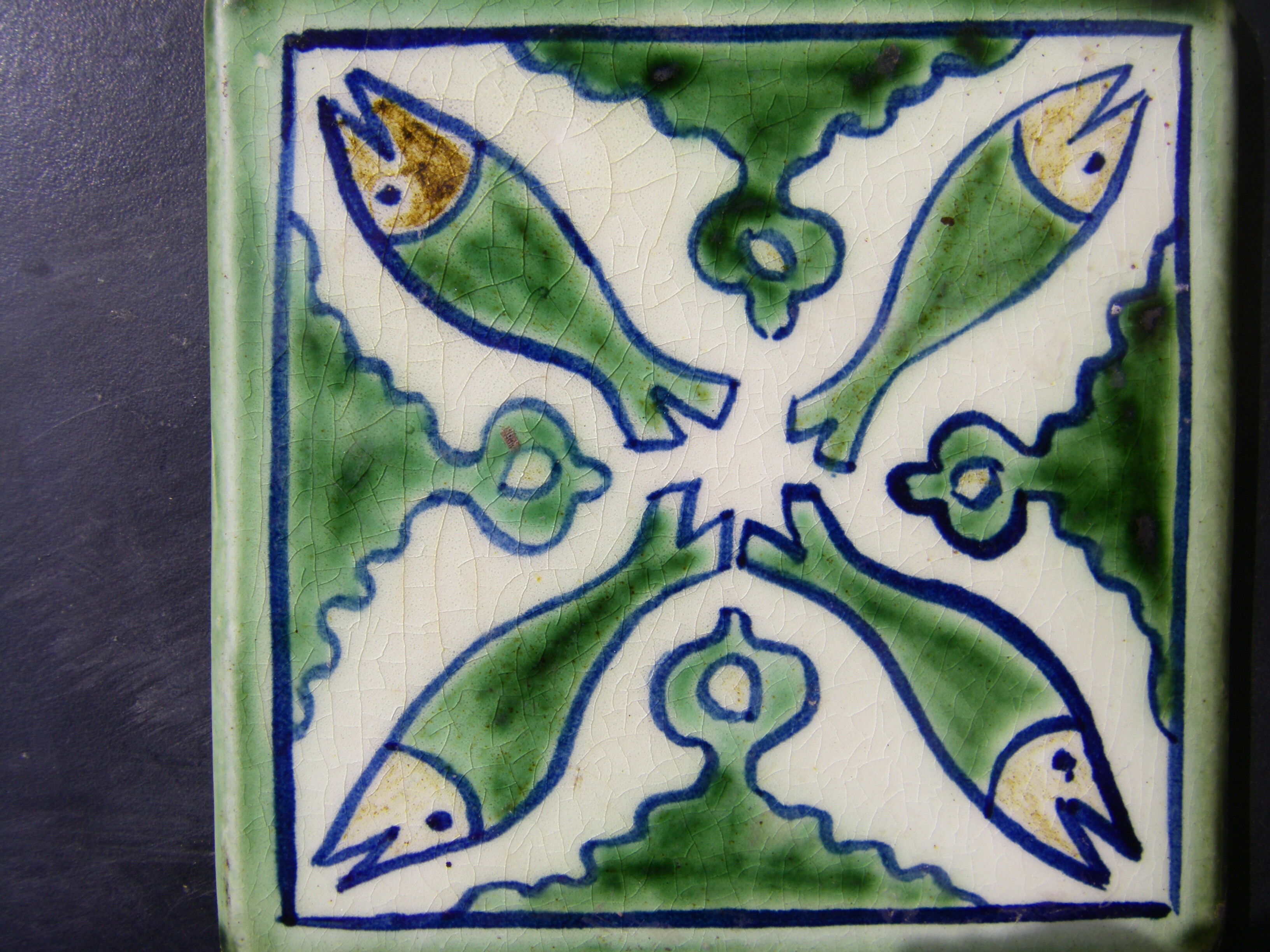Handmade ceramic tile