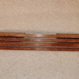 Modernist Art Deco coat racks in limed brown oak