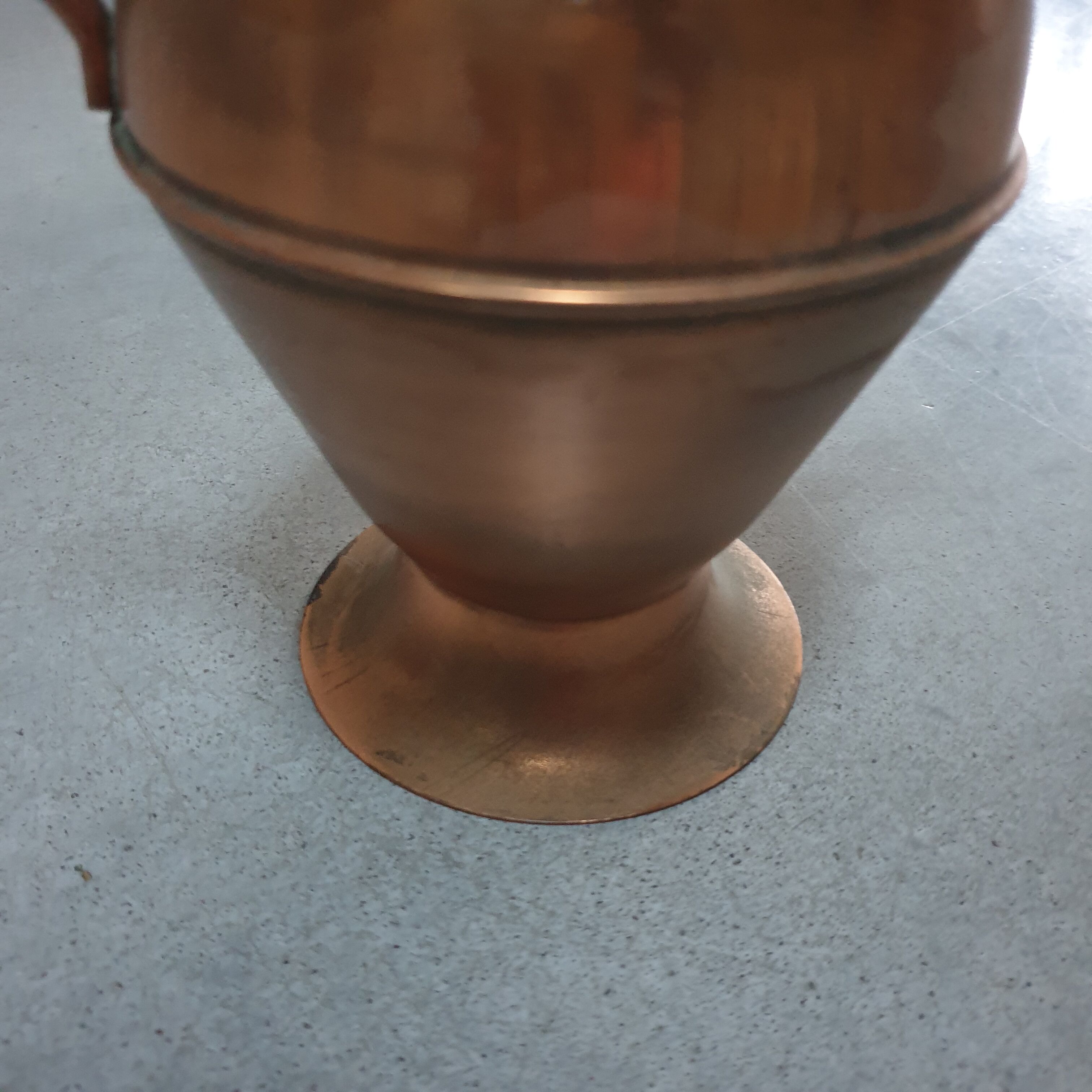 Copper amphora