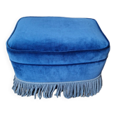 Vintage blue pouf