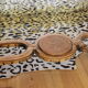 Console old feet wood and marble top