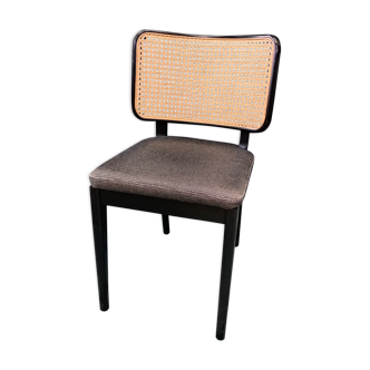 Chair cannage wood black caviar