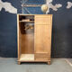 Vintage sliding wardrobe natural oak