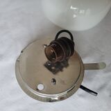 Half-globe opaline ceiling lamp