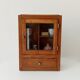 Vintage solid oak medicine cabinet
