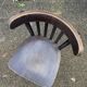 set of 6 Viennese chairs curved wood restaurant Paris bistro Fischel 1960