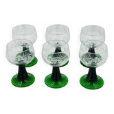 Set of 6 Alsace Luminarc Roemer wine glasses