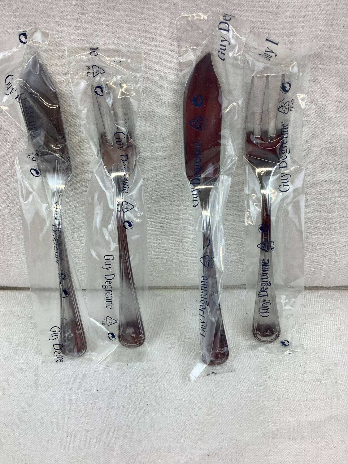 2 Guy Degrenne fish cutlery set