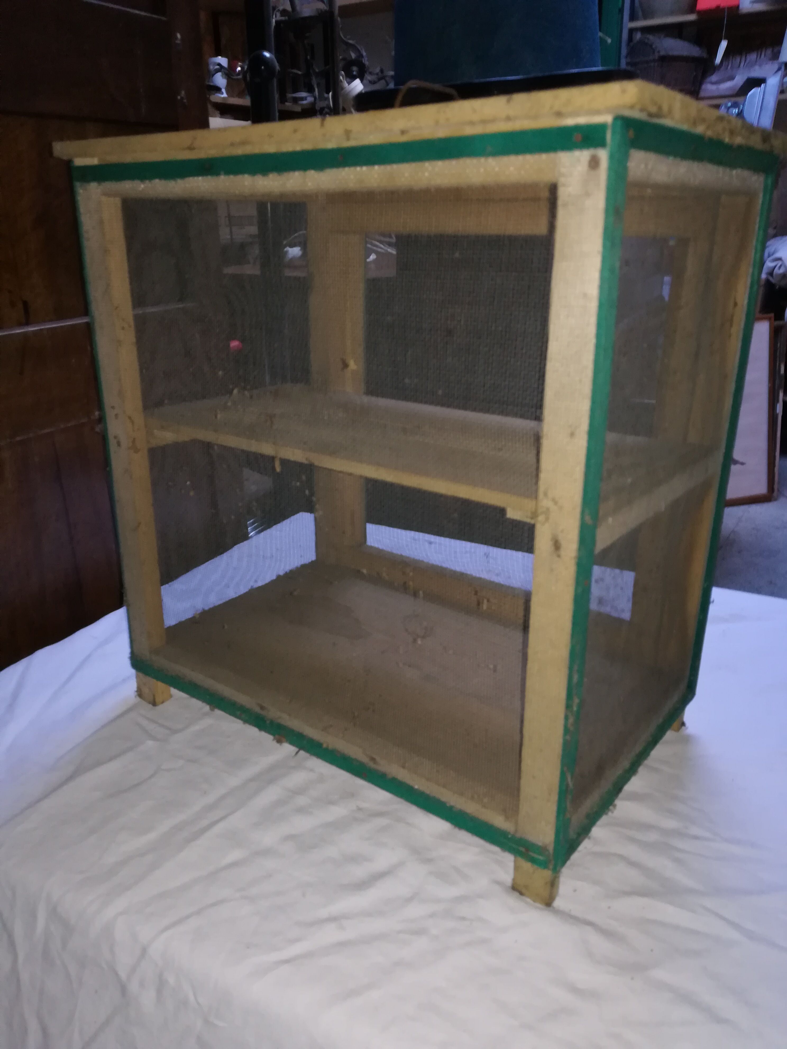 Former pantry wood and iron fence