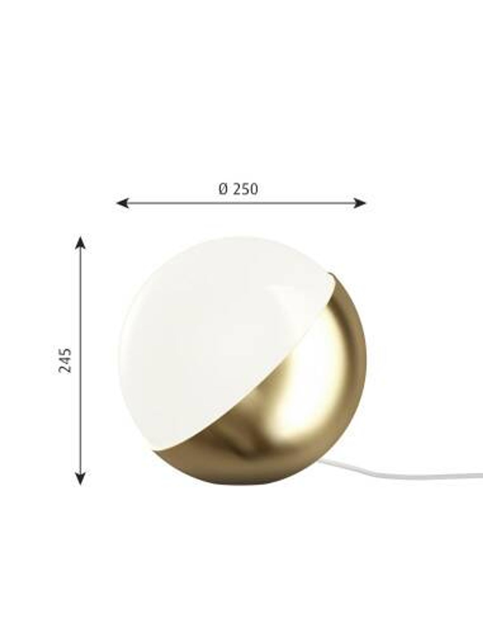 Table lamp/floor lamp, medium model VL Studio by Louis Poulsen.