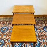 Pull-out tables teak by Remploy