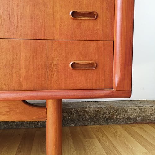 Scandinavian wardrobe in teak