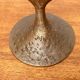 Brutalist metal candlestick mid-century