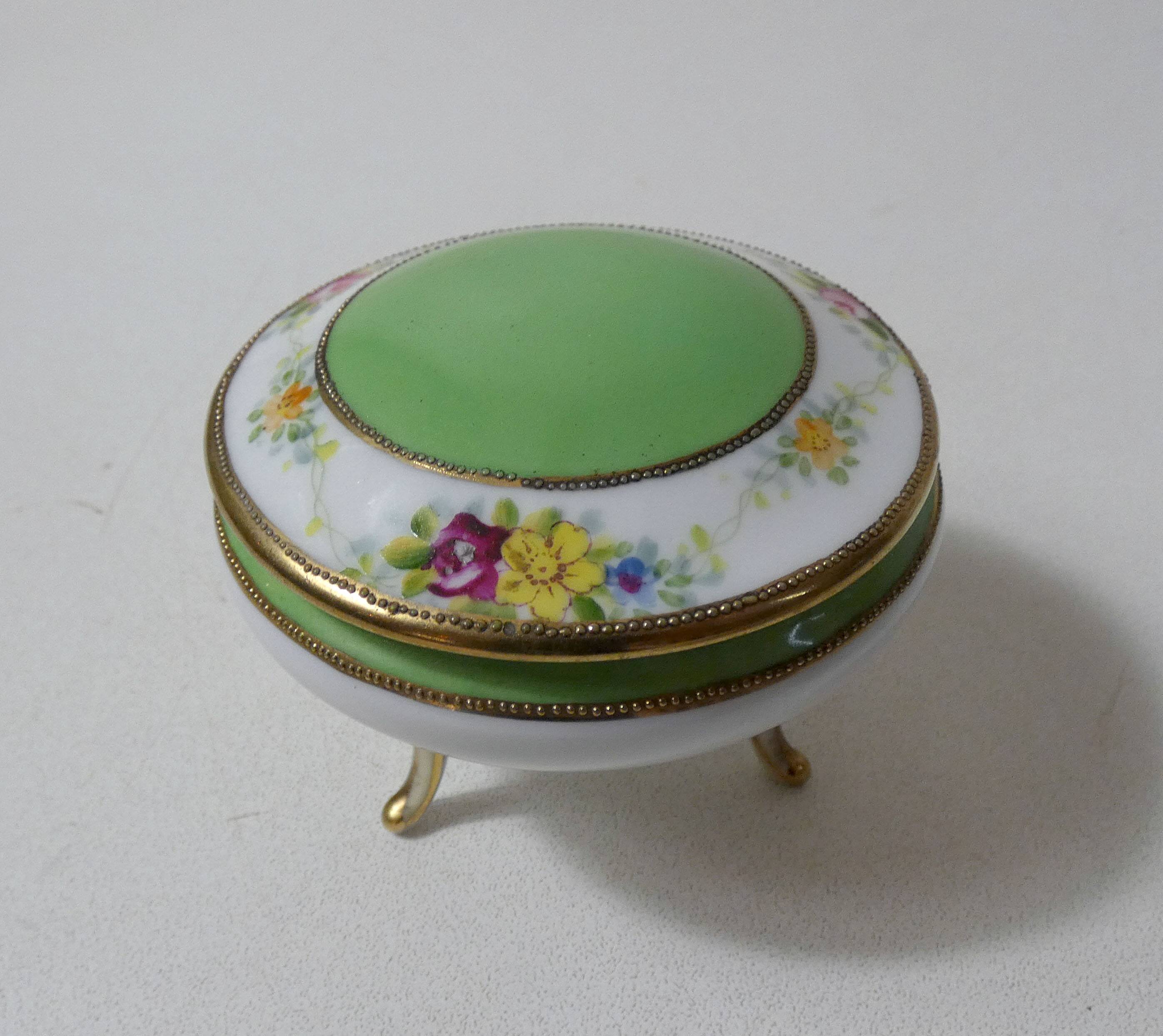 Japanese porcelain candy box Vintage Noritaké