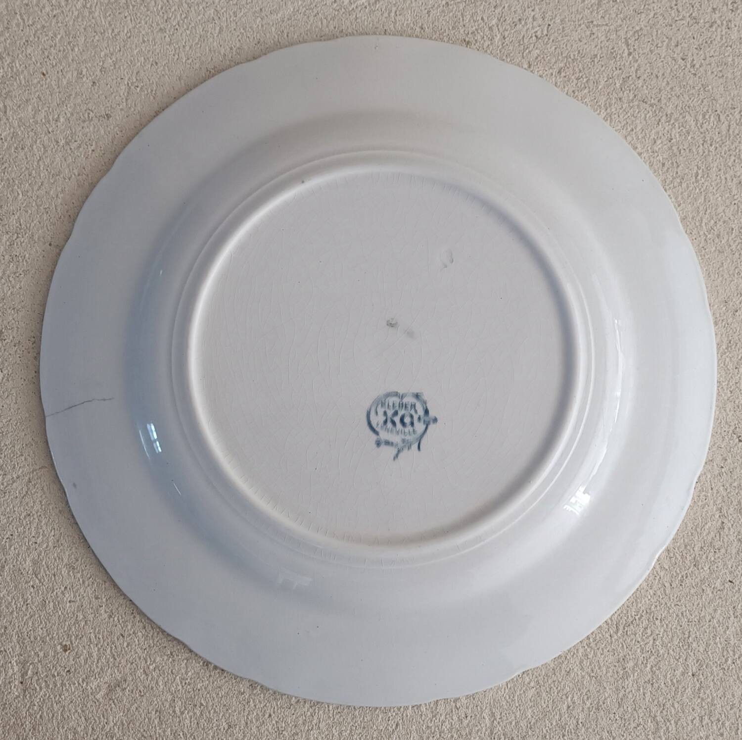 6 Kléber Lunéville pattern plates