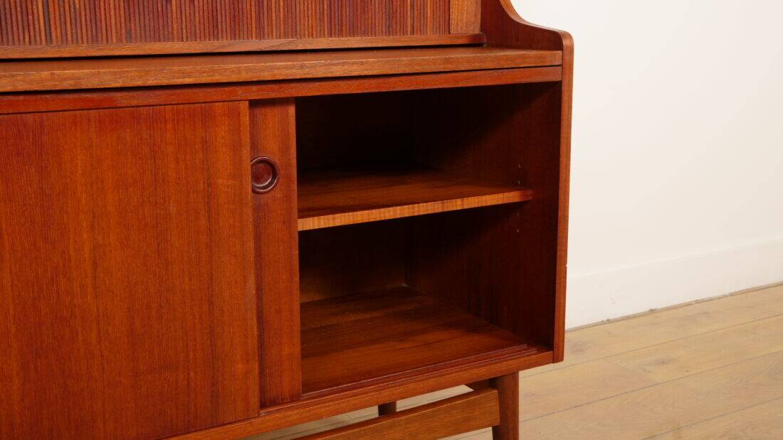Vintage bookcase | Secretary | Teak | Johannes Sorth