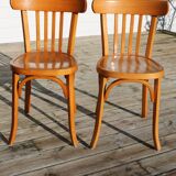 2 Baumann chairs No. 31 light beech