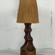 Lampe de table hollandaise brutaliste avec abat-jour en sisal, années 1960