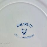 6 old creil and montereau hollow plates, Colbert service
