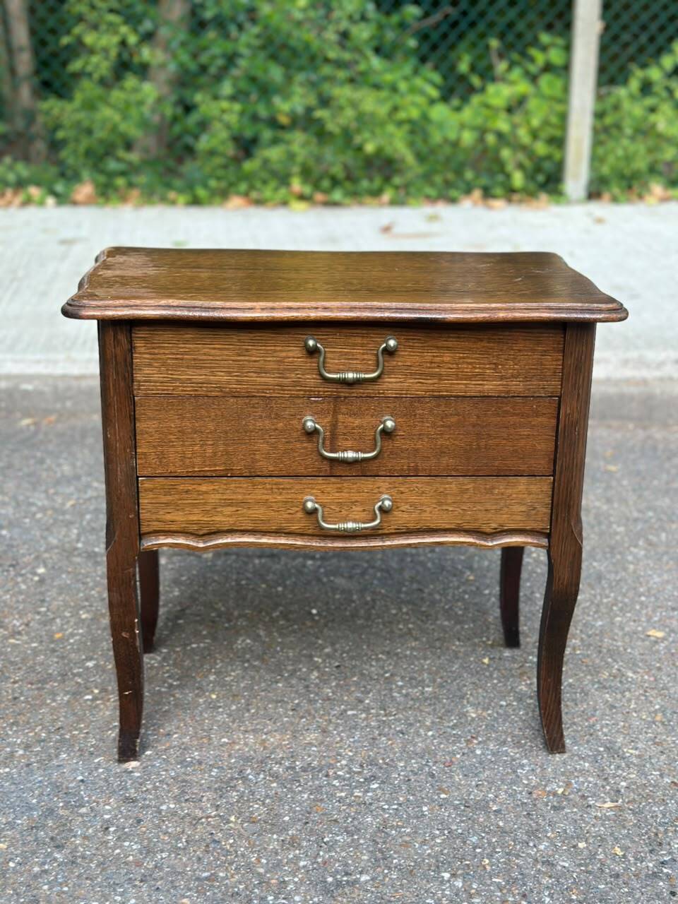 Nightstand - work table - wooden sewing box in Louis XV style 197