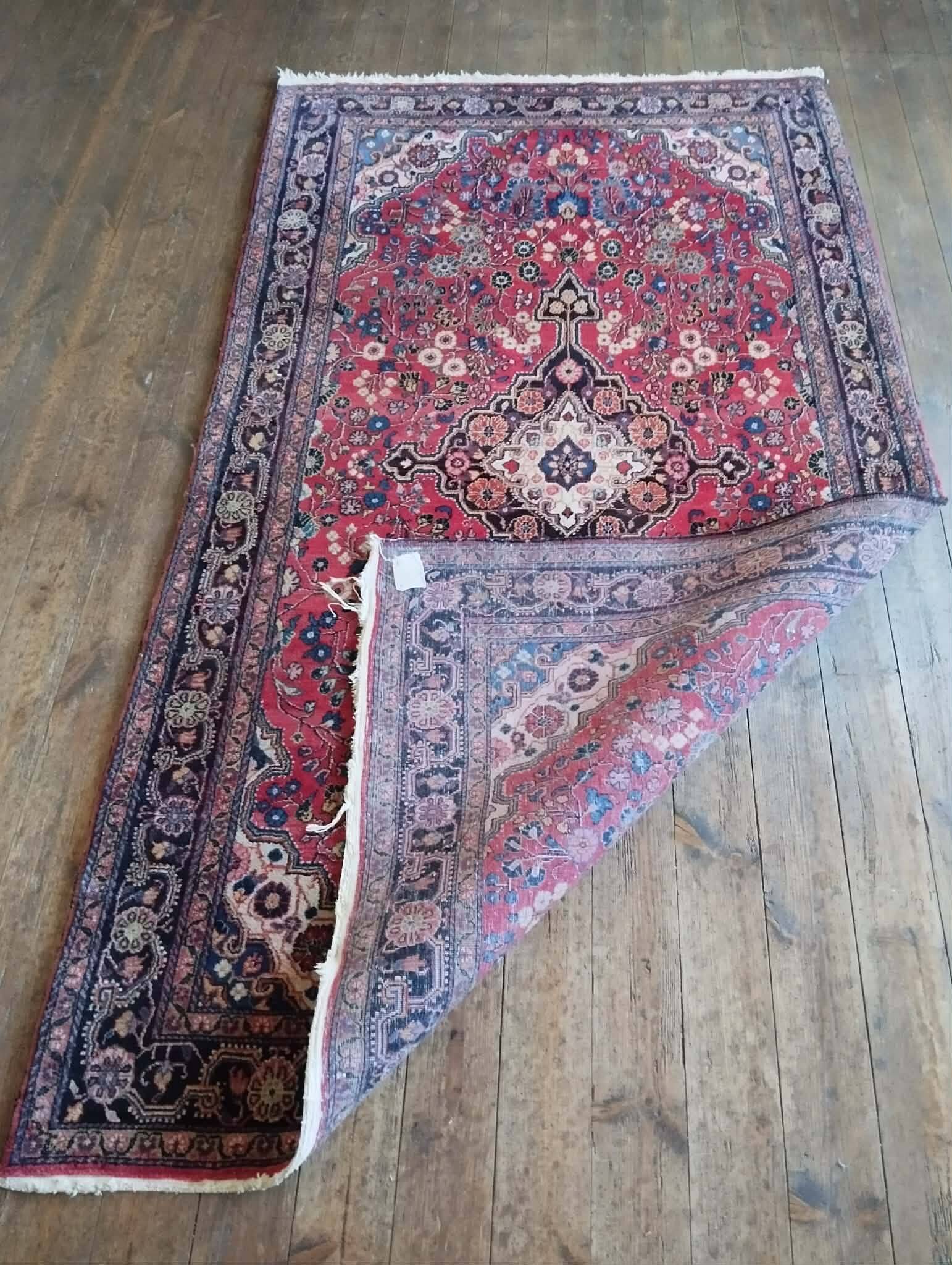 Handmade Tabriz Persian rug 222x123cm