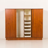 Danish mid-century teak wardrobe by Laurbjerg Mobelfabrik, 1970s
