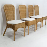 4 wicker/rattan chairs
