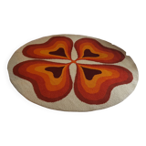 70s rug, Flower, in wool