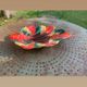 Fruit bowl in glazed ceramic stamped Vallauris, vintage 1960