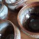Soup bowls and cups in Puisaye stoneware by Jean-Pierre Prud'homme