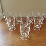 Suite de 8 verres à pied vintage