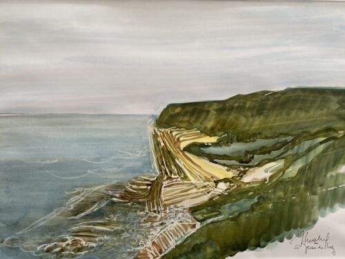 Painting: "st jean de luz" (basque country) jean-francois devaliere (1926-2021)