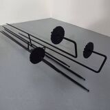 Brutalist German Iron Wall Candleholder, 1960s