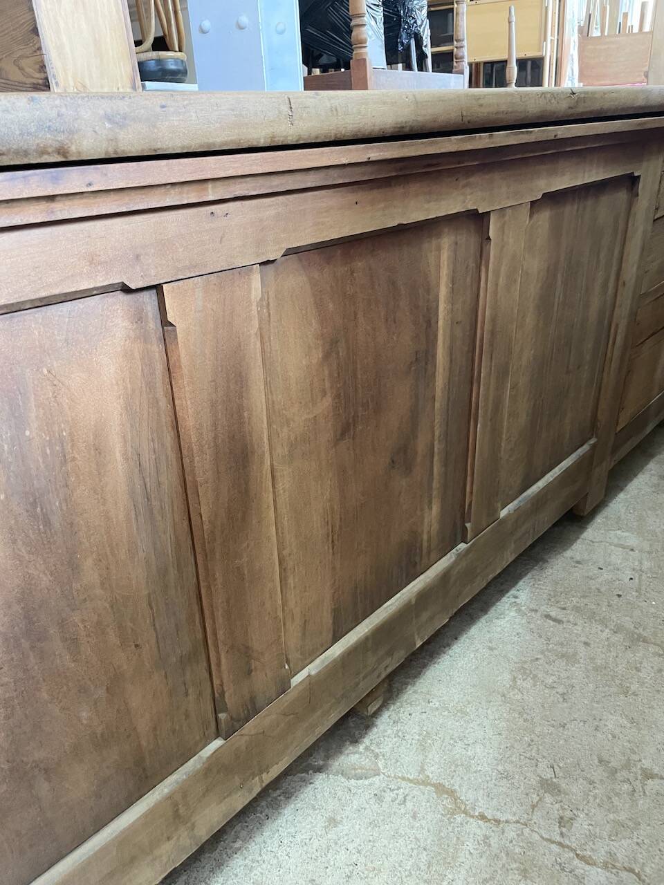 XXL walnut silk loom furniture from the 50s