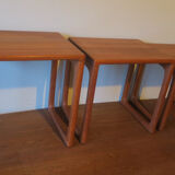 Set of mid century Danish teak nesting tables by GR Gelsted, 1960s