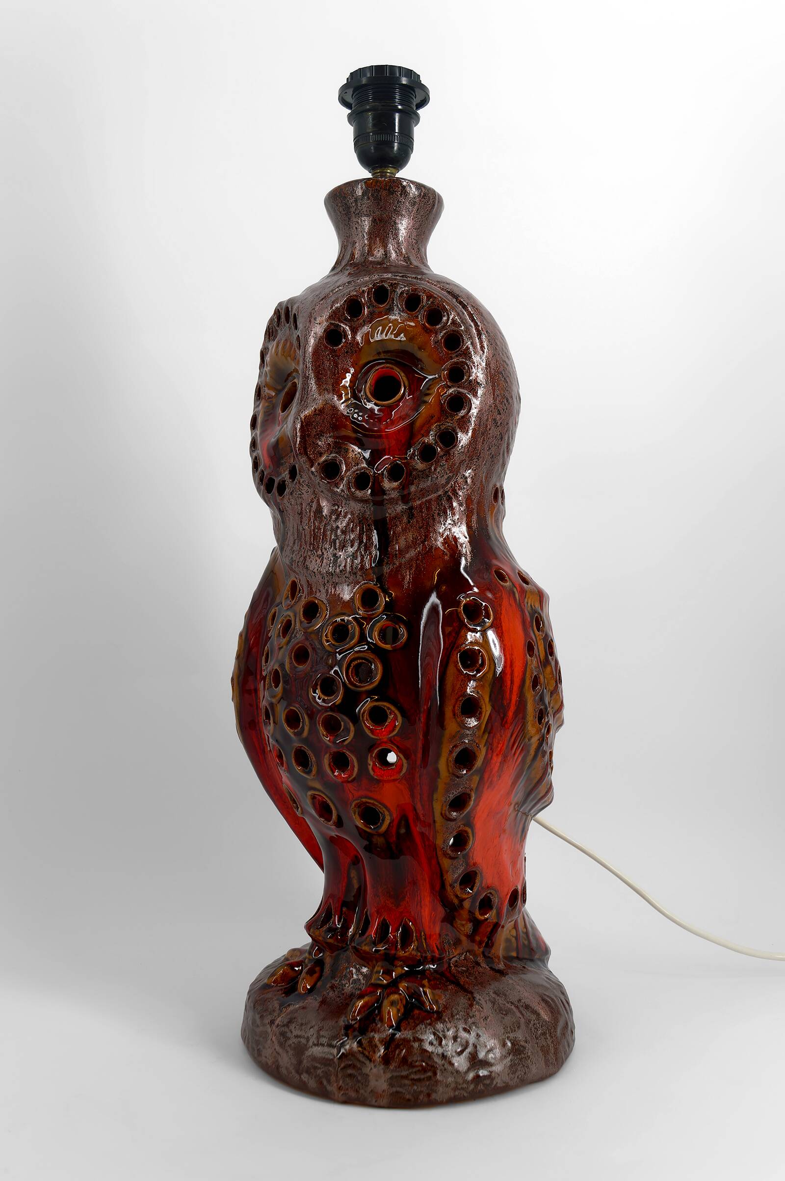 Important "Owl" lamp in ceramic – Walter Gerhards