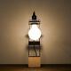 Brutalist lamp in travertine, Italy, 1970s