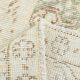 Soft Beige Neutral Vintage Oushak Carpert Rug, 222x330 Cm