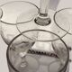 7 wine glasses with Greek decoration / glass. Height 16.5 cm. Diameter at the rim.