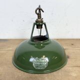 Industrial Green Enamel Factory Pendant Lamp from Coolicon, 1950s