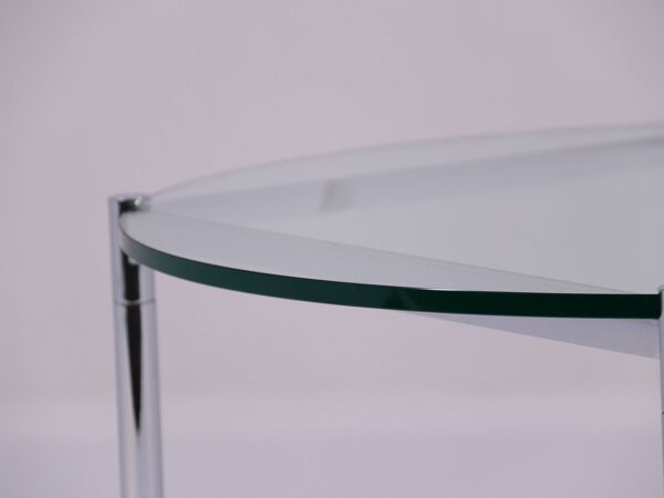 Table basse modèle MR par Ludwig Mies van der Rohe pour Knoll International, États-Unis, années 1980