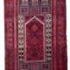 Tapis de Prière Vintage Baluch Fait Main en Laine – 94 x 152 cm