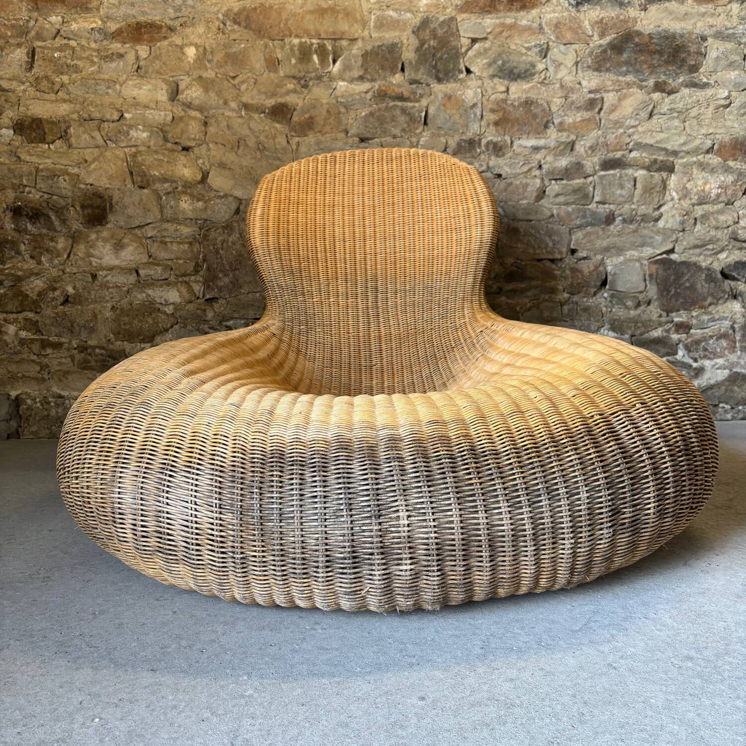 Storvik wicker and rattan lounge chair by Carl Ojerstam for IKEA