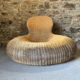 Storvik wicker and rattan lounge chair by Carl Ojerstam for IKEA
